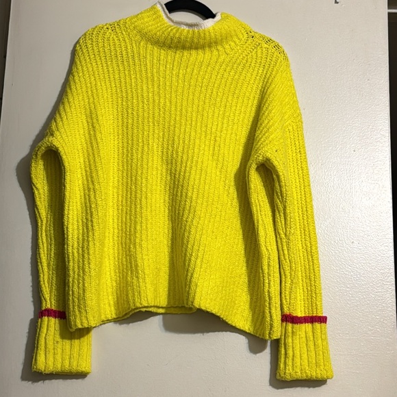 The Maeve Mock-Neck Color-Tipped Sweater - Picture 4 of 8